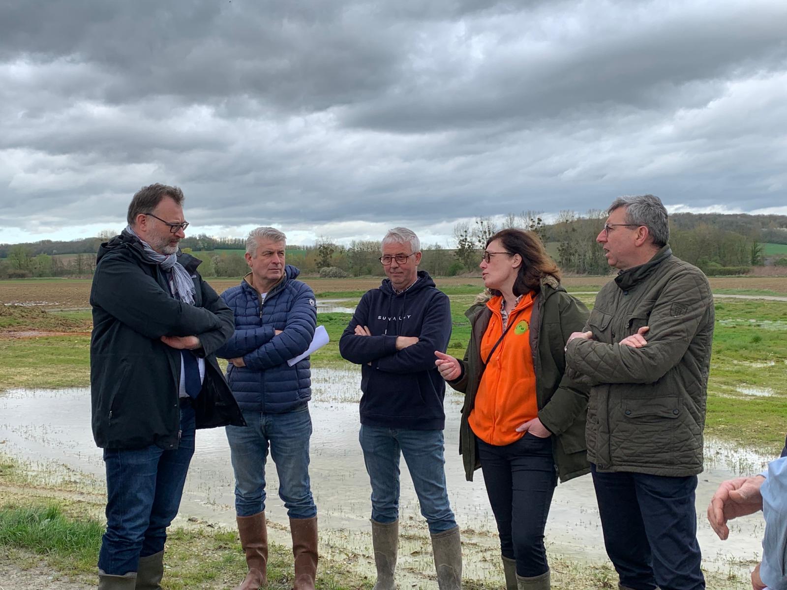 Visite prefet inondation